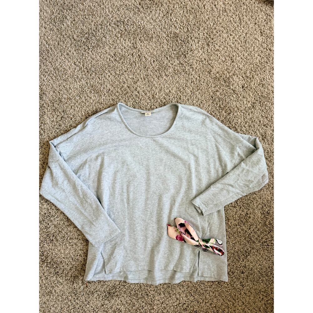 3 for $9 Style & Co Ribbon Tie T Shirt EUC Cotton Blend XL Gray